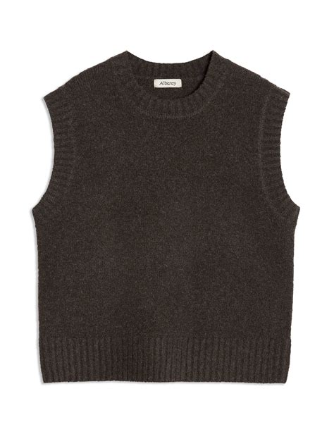 Crew Neck Knitted Vest with Wool | Albaray | M&S