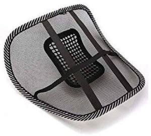 SALEZONE Chair Back Rest Car Seat Lumber Support Lumbar Support (Black ...