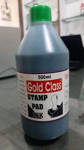 Stamp Pad Ink - Gold Class 25 ml Stamp Pad Ink Violet/Black/Red/Green ...