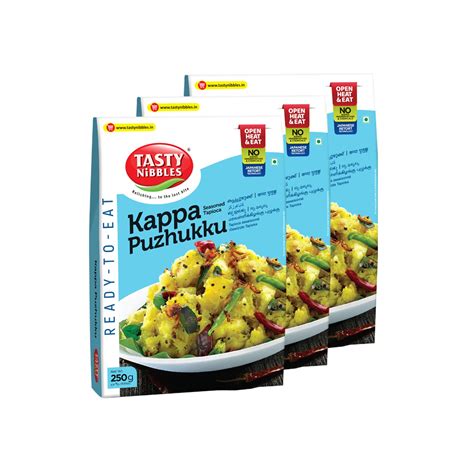 Tasty Nibbles Ready to Eat Kappa Puzhukku 250g x3(Pack of 3) : Amazon ...