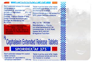 Sporidex Af 375 Tablet: Uses, Side Effects, Price & Substitutes