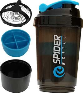 Mullewa New Spider Gym Protein Shaker Bottle Water Bottle 500ml with 2 ...