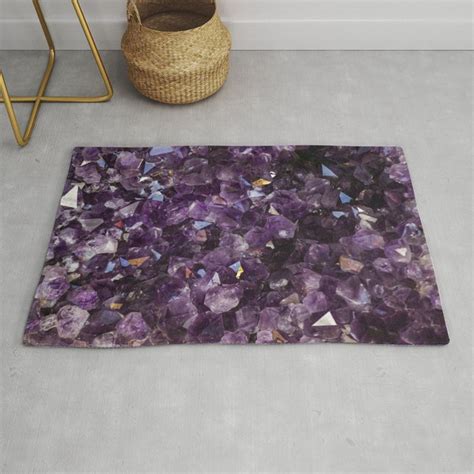 Amethyst Rug Crystal Rugs Purple Floor Mat Spiritual Rugs 2x3 - Etsy