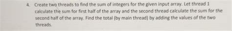Image result for Sum of Array Using Thread