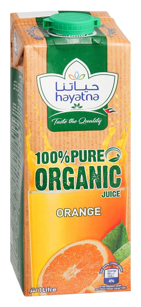 Buy Hayatna Organic Orange UHT Juice 1 L Online in Oman | Talabat Oman