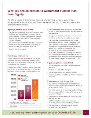 Fillable Online dignity funeral planning brochures form Fax Email Print ...