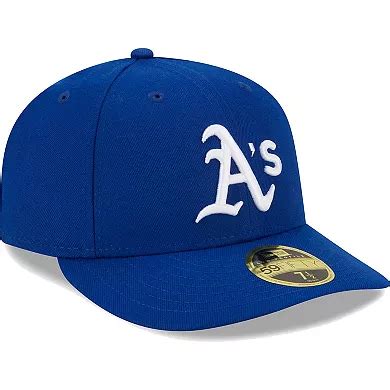 Men's New Era Royal Oakland Athletics White LogoÂ Low Profile 59FIFTY ...