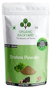 ORGANIC BACKYARD 100% Natural Brahmi Leaf Powder for Hair Care : Amazon ...