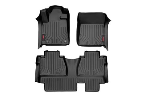 Rough Country Floor Mats | FR & RR | CrewMax | Toyota Tundra 2WD/4WD ...