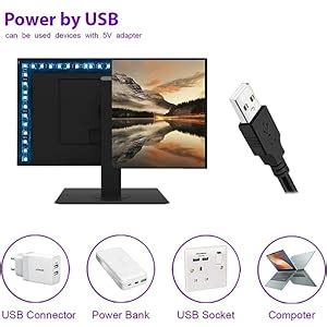 Buy PESCA 5V 5050 Rgb Led Flexible Strip Light Multi-Color Changing ...