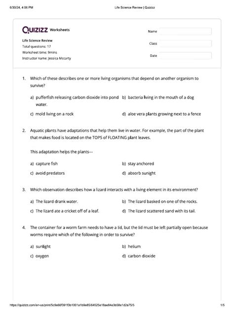 Image result for Life Science Questions