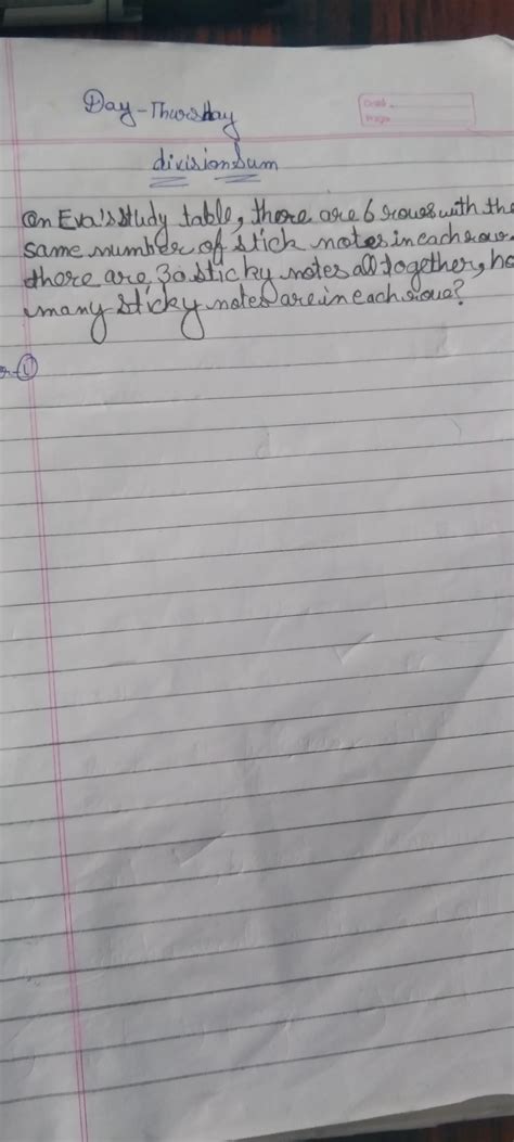 on Eva study table there are 6 rows with the same number of notes in ...