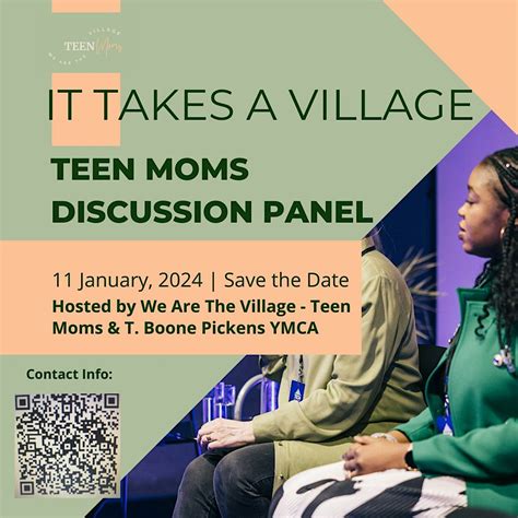 It Takes a Village Teen Moms Panel Discussion, T. Boone Pickens YMCA ...