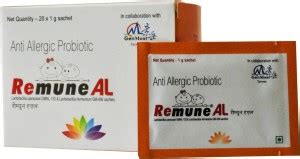 remune al Sachets | Natural anti-allergic probiotic supplement|20 ...