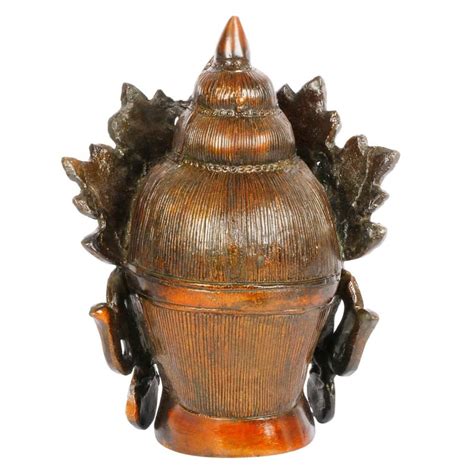 ARTVARKO Brass Tara Devi Head Tibetan Buddhist Deity Brass Tara Head ...