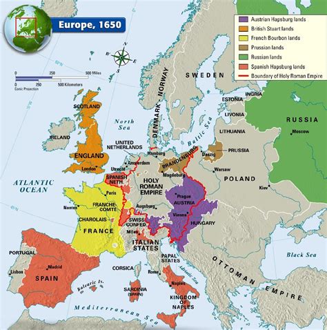 Europe, 1650 | Europe map, Map, Historical maps