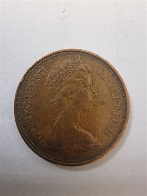 Very Rare New Pence 2p Coin 1971 for Collectors. Genuine 2p coin UK ...