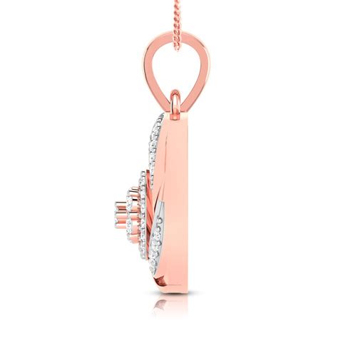 Enclosed Lab Diamond Pendant | Fiona Diamonds