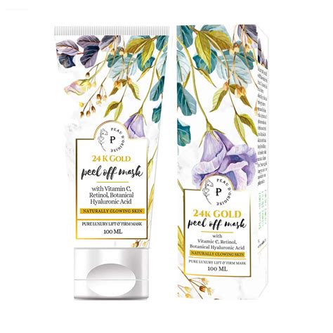 PEAU D'ORIGINE® Pure 24K Gold Peel Off Mask With Vitamin C and Retinol ...