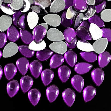 Buy Purple Color Teardrop Shape Kundan Stones online ...