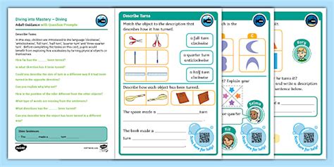 👉 Y2 Diving into Mastery: Step 3 Describe Turns Activity Cards