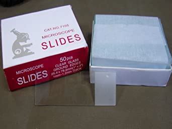 Microscope Glass Slides (Pack of 50 slides) 75 X 25 X 1.4 mm : Amazon ...