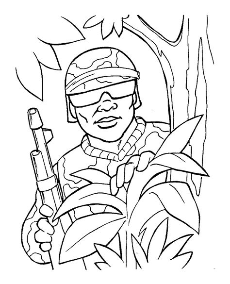 Military Coloring Pages Printable