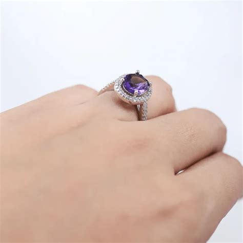Oval Purple Zircon Ring – Laviscart