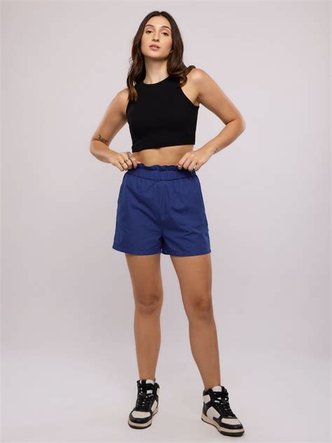 Buy Solids: Electric Blue Women Shorts Online