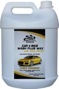 uniwax Shampoo Wax and wash (5kg) Car Washing Liquid Price in India ...