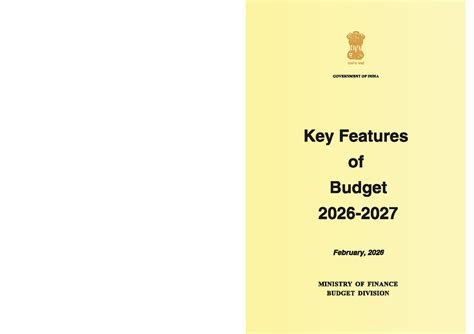 Union Budget 2026: Key Features and Economic Reforms - Studocu