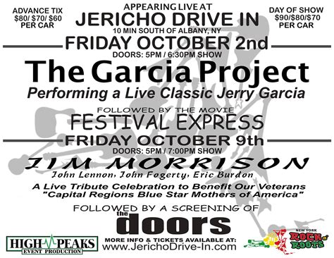 Jericho Drive-In Theater to Host Drive-In Concerts