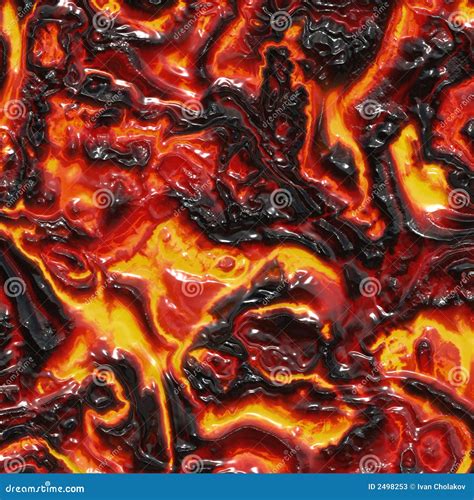 Molten lava stock illustration. Illustration of lava, nature - 2498253