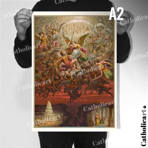 CatholicArt – Saint Michel – QUIS UT DEUS (A2)