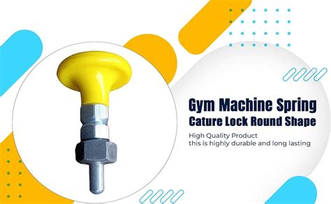 Wirmon Sports Gym Machine Spring Cature Lock Round Shape Pack of 1 Gym ...