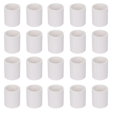 Buy 20 Pack 1" PVC Couplings Adapter Pipe Fittings, Furniture Build ...