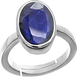 Buy Rama & Mool Chand Trading 8.25 ratti Blue Sapphire Ring Certified ...