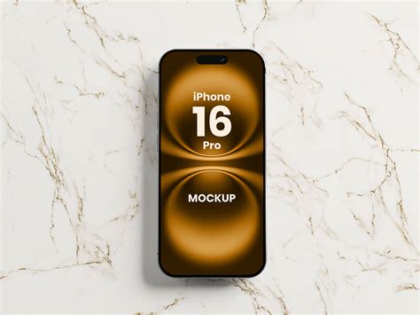 Free Top View iPhone 16 Pro Mockup PSD - Good Mockups