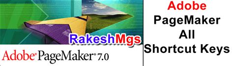 Adobe PageMaker All Shortcut Keys - RakeshMgs