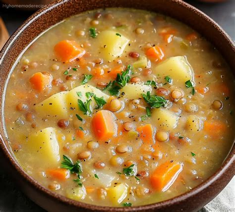 Vegetarian Lentil Soup – Hearty and Flavorful Comfort Food - My ...