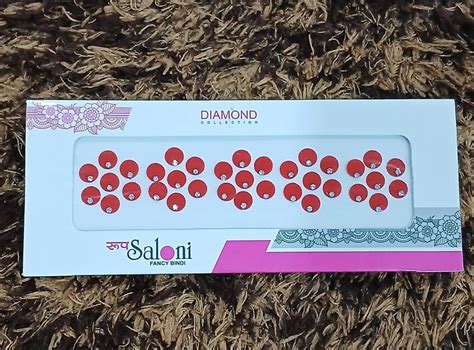 Saloni Fancy Red Bindi Stickers (Size P4)