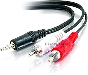 FENTICO 3.5mm to 2rca cable, 3.5mm Stereo Male to 2-Male RCA Cable for ...