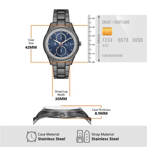 Armani Exchange Gunmetal Watch AX1871