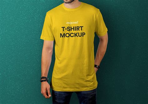 T恤图案设计展示样机模板v8 T-Shirt Mockup Vol 08-变色鱼
