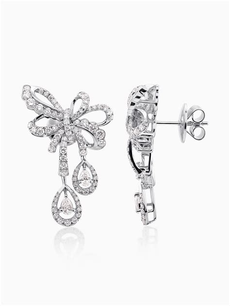 Rose Butterfly Drop Earrings - Evol Jewels