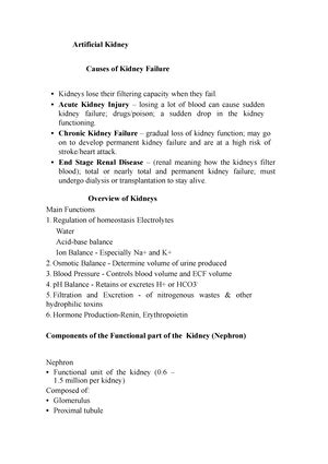 Renal physiology - Functions of the Kidneys, Glomerular Filtration and ...