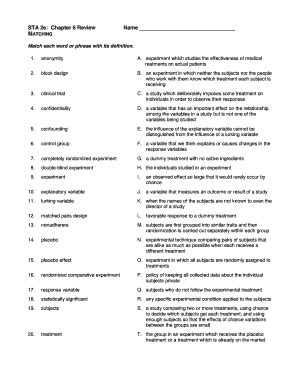 Sta 2e Chapter 6 Review - Fill Online, Printable, Fillable, Blank ...