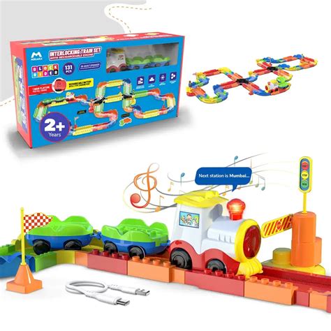 Mirana Block Rider Toy Train – 131-Piece Building Set – My Store