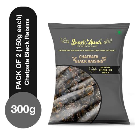 SnackAmor Chatpata Black Raisins – Snack Amor