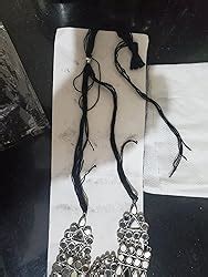 Total Fashion Paninaro Oxidised Silver Plated Handcrafted Long Mirror ...